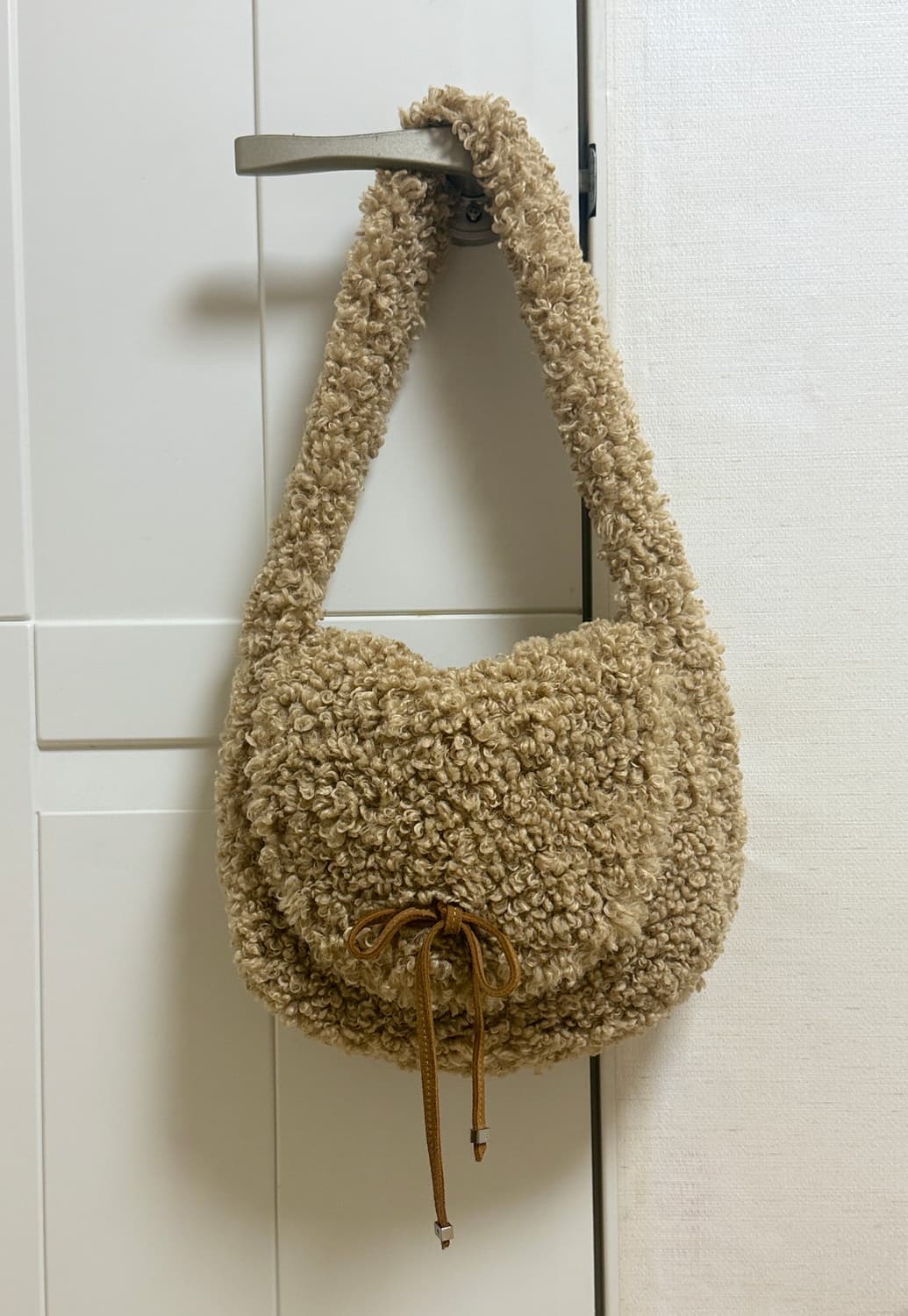 미닛뮤트 보키 덤블백 테디베어 뽀글이 가방 상품이미지1