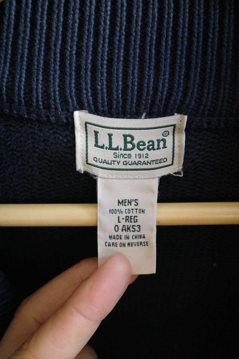 엘엘빈 쿼터집 니트 상품이미지5