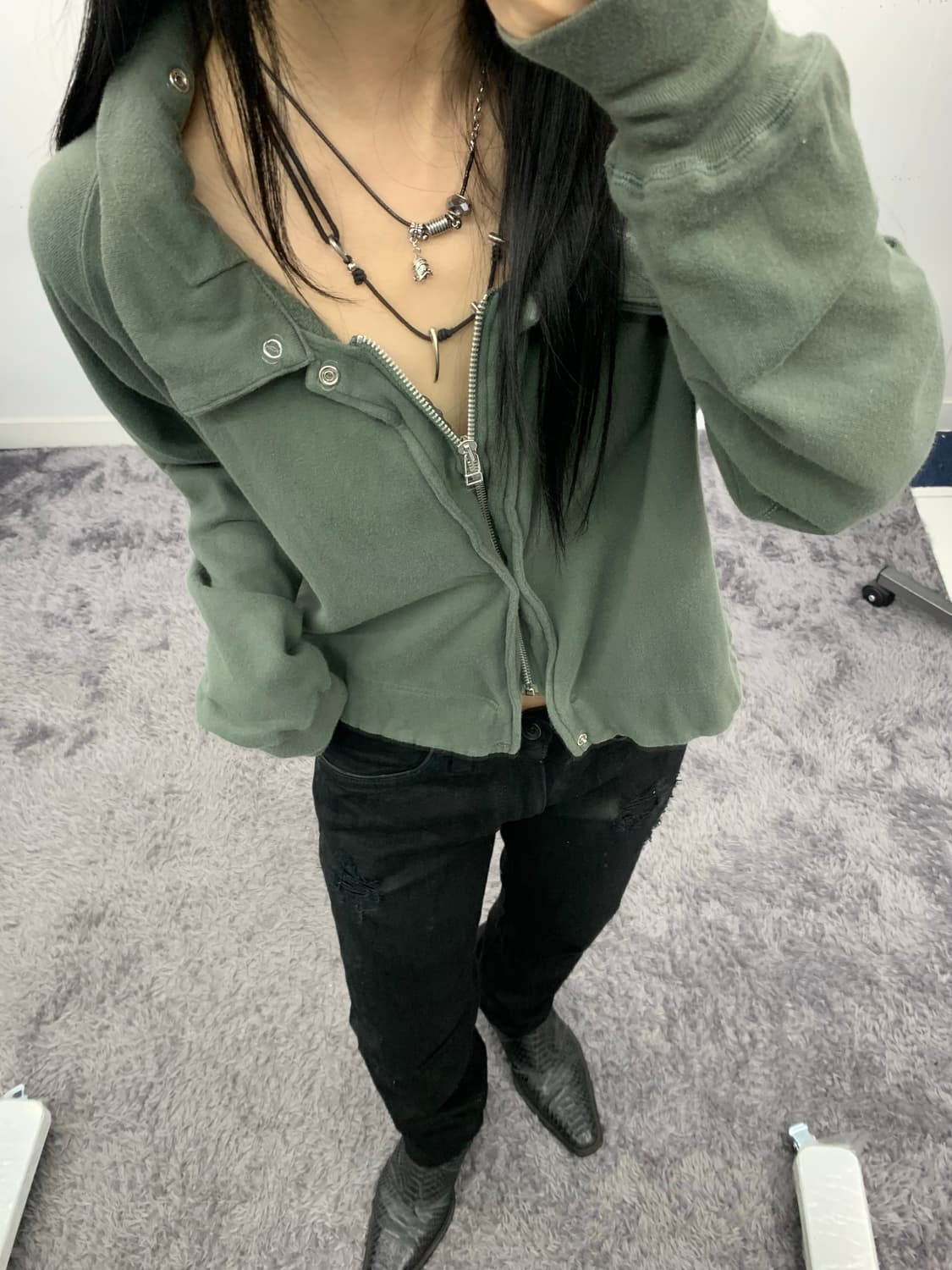 Tete homme 왁스드 데미지 팬츠 상품이미지4