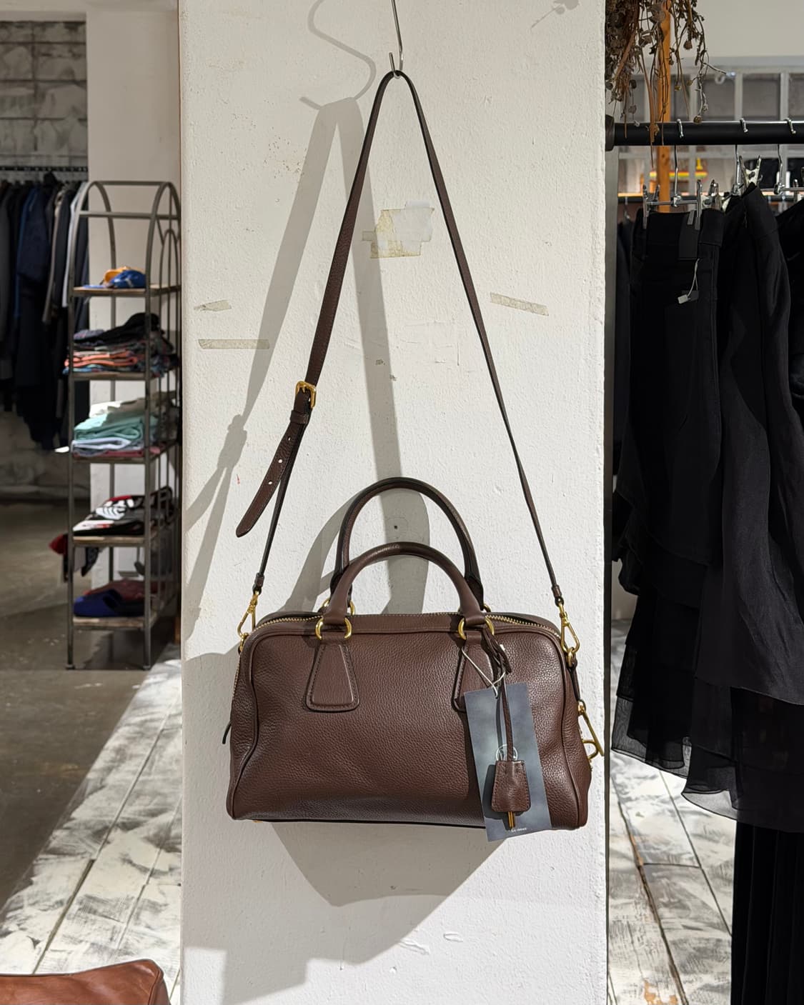 프라다 브라운 비텔로다이노 투웨이 숄더백 상품이미지4