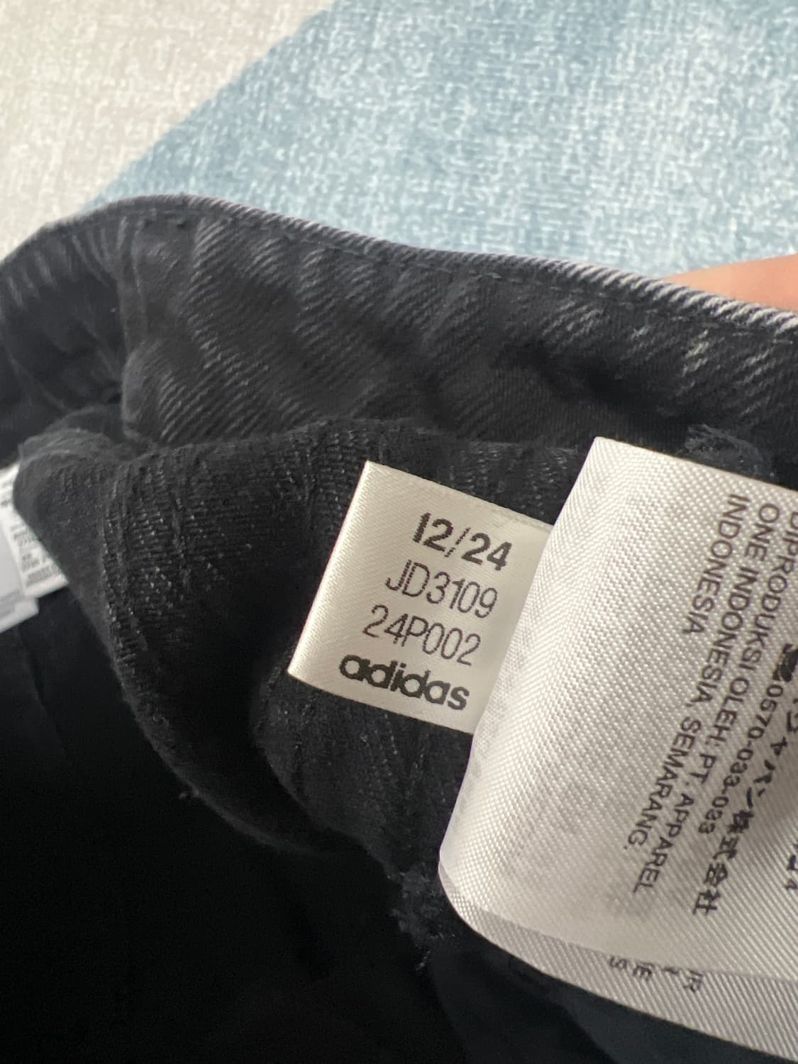 아디다스 아디컬러 데님 파이어버드 팬츠 트루 블랙 데님 상품이미지5