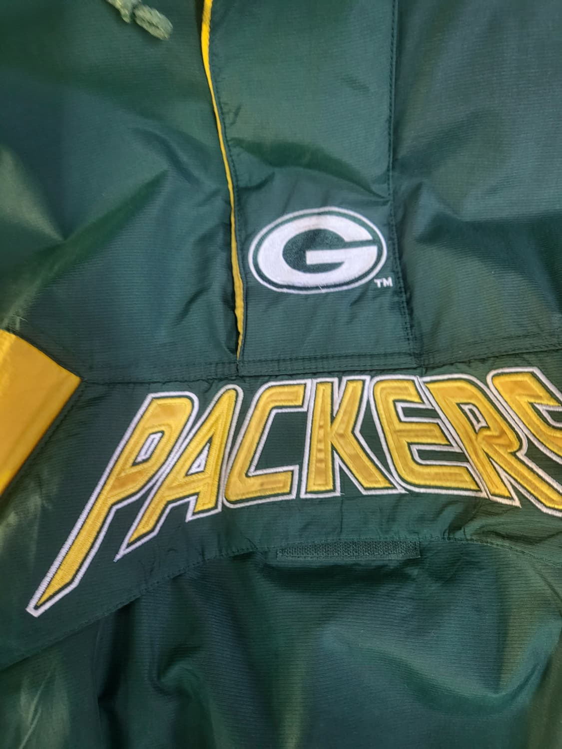 90s 미국 빈티지 스타터 NFL 그린베이 패커스 아노락 패딩점퍼 상품이미지2