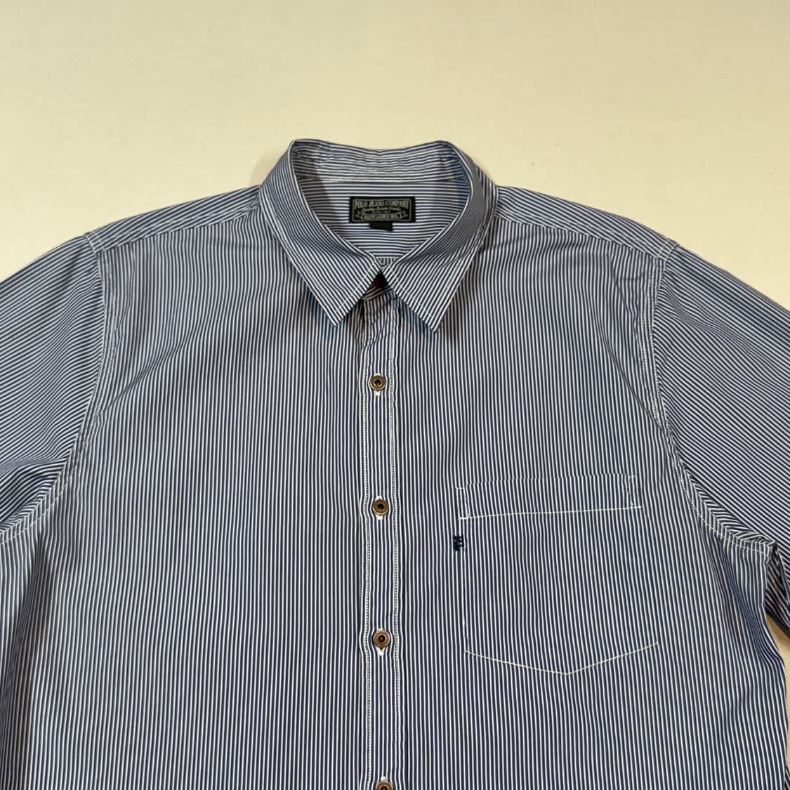 L) 폴로 진스 스트라이프 원포켓 반팔 셔츠 상품이미지3