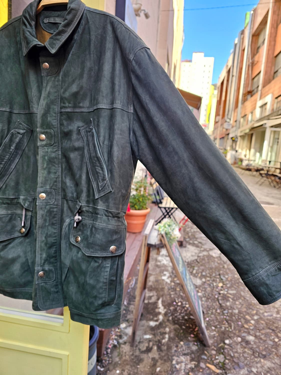 Schiattis Italy 카키 램스킨 필드자켓 상품이미지5