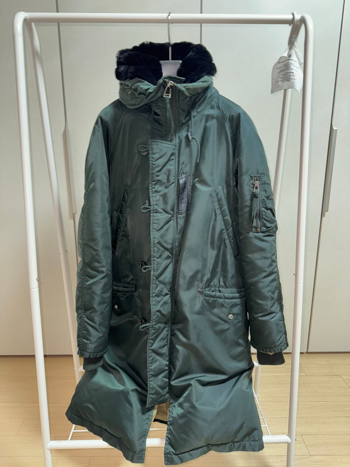 스튜디오 톰보이 야상 롱 패딩 카키 상품이미지2