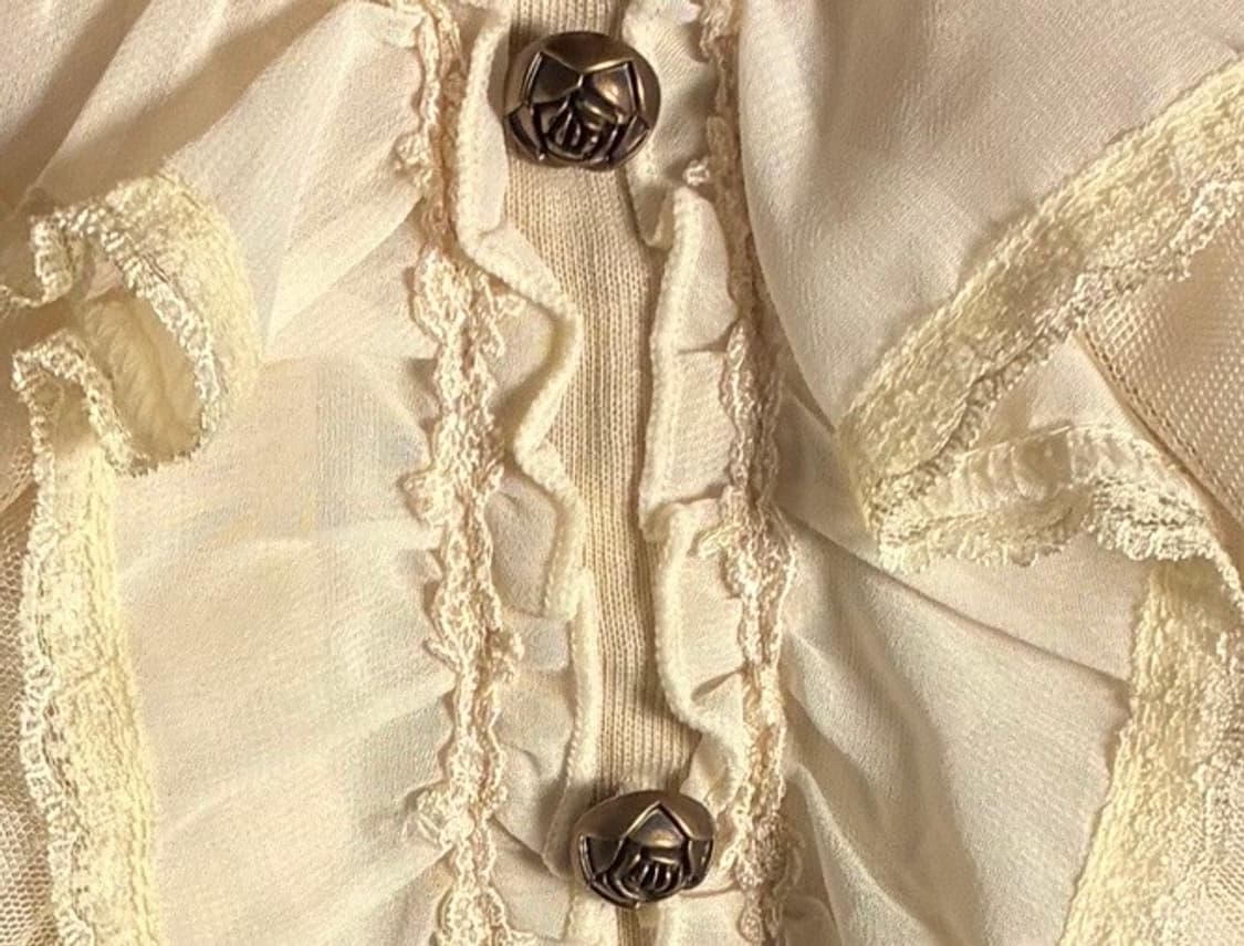 Rose button blouse 상품이미지5