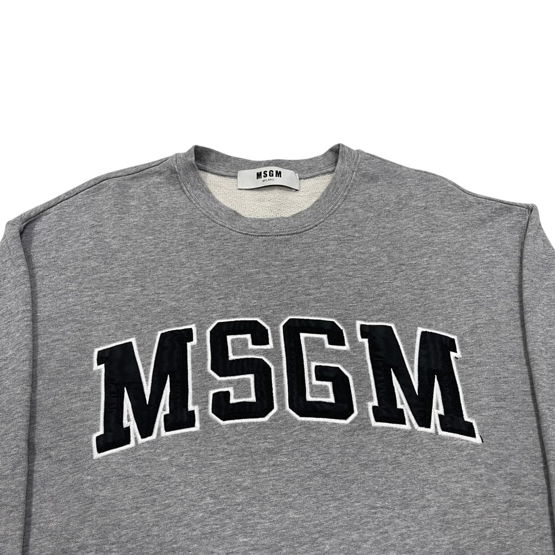 MSGM 로고 스웻셔츠 맨투맨 그레이 S 상품이미지2