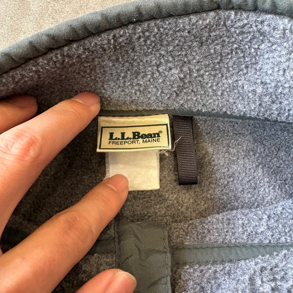 90s L.L.bean 90년대 생산 엘엘빈 그레이 헤비 웨이트 신칠라  상품이미지6