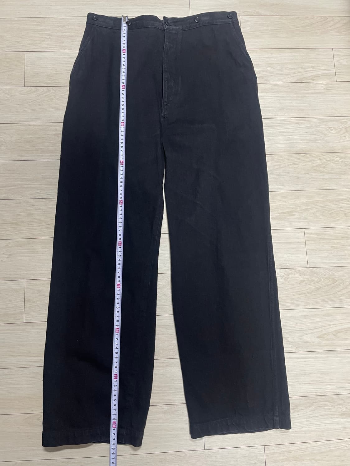 코모리 데님 오버 팬츠(블랙/2사이즈) 상품이미지6