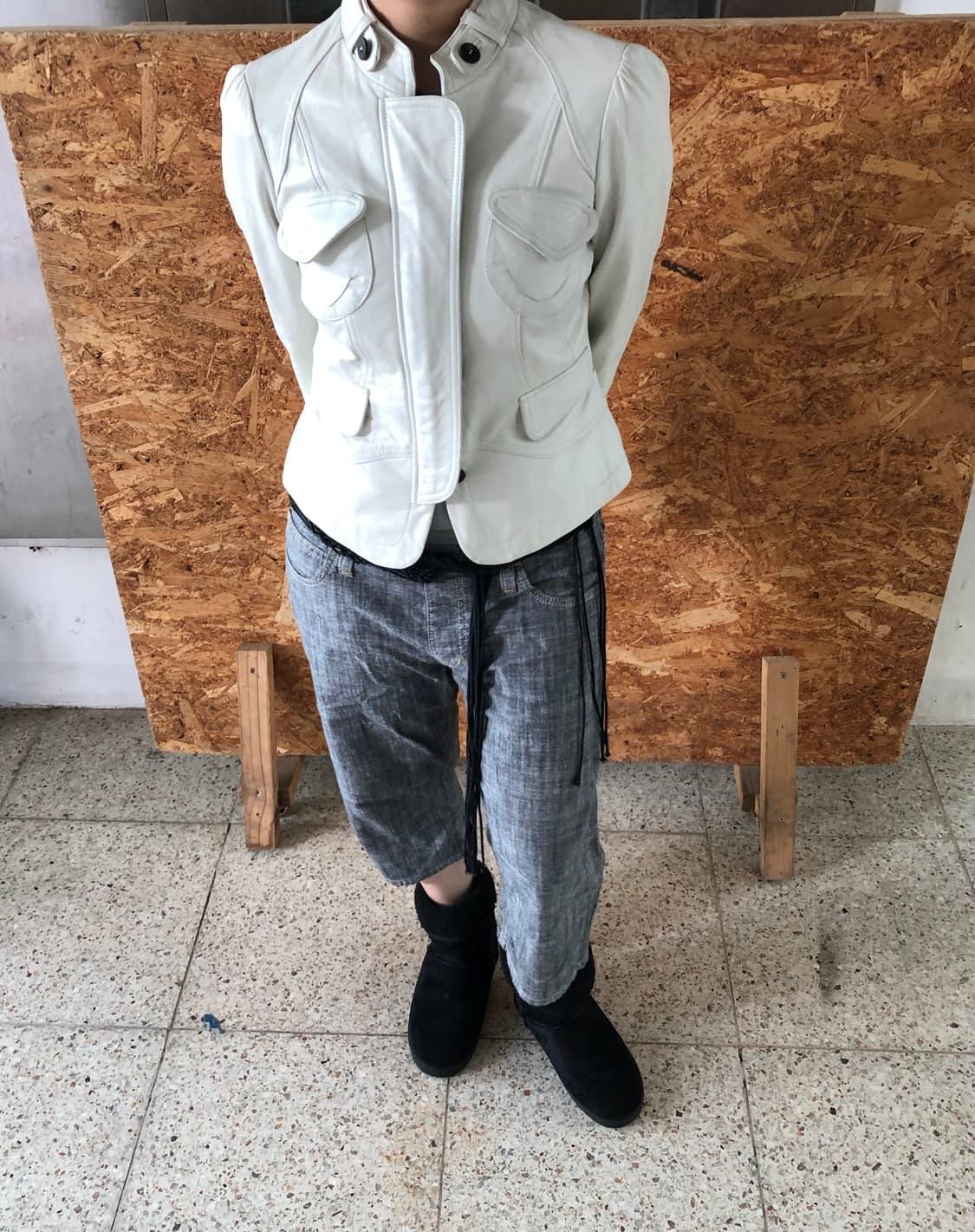 leather jk 상품이미지4