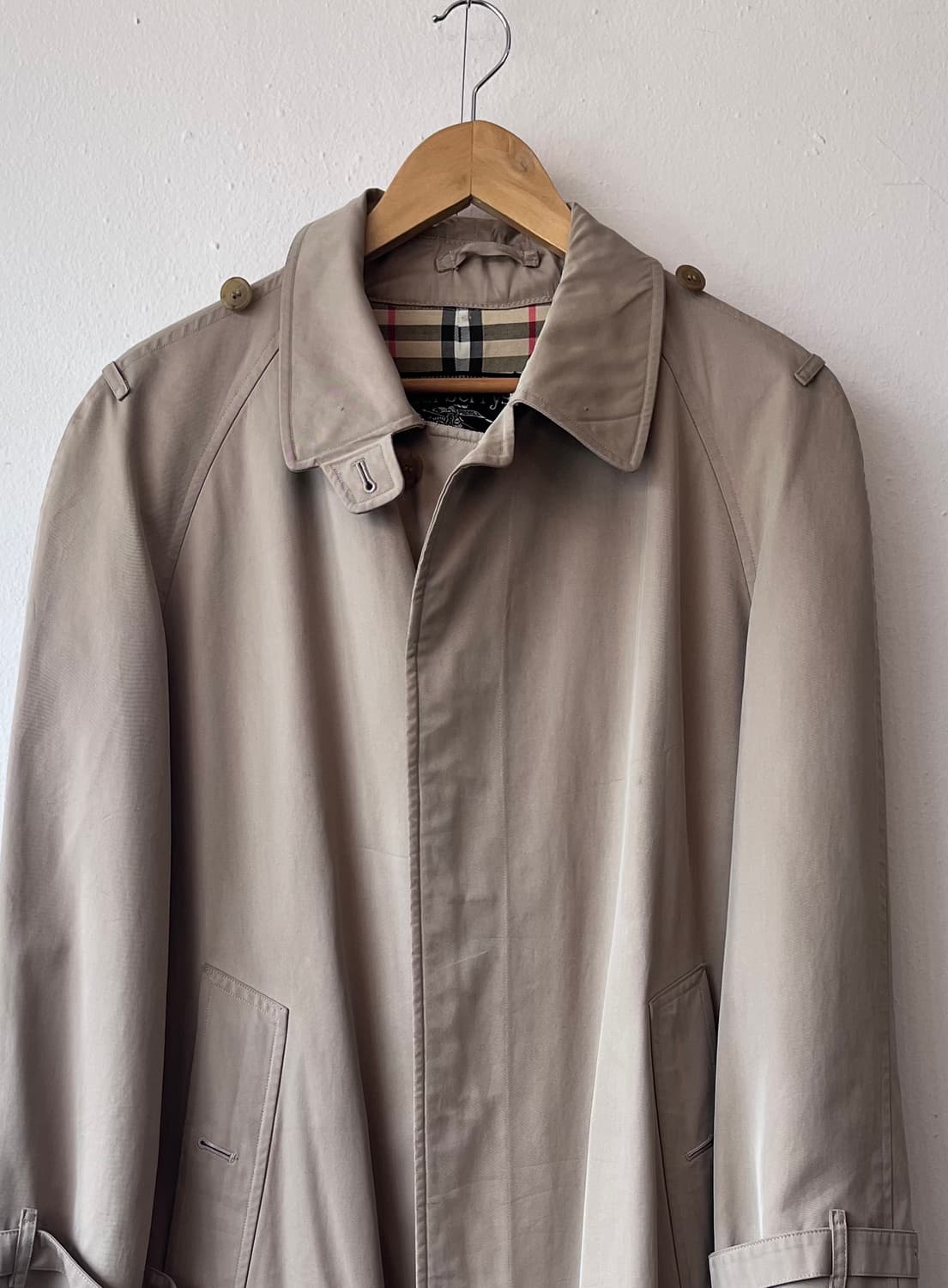 버버리 남성 베이지 트렌치코트 상품이미지1