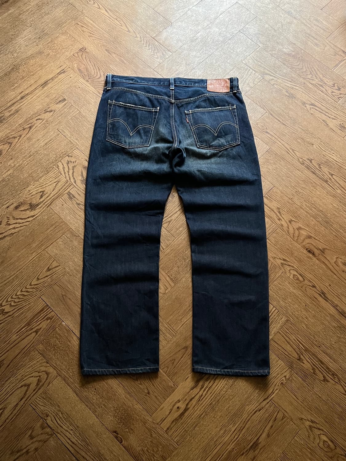 [36]00's 리바이스 재팬 502 빈티지 워싱 셀비지 데님 팬츠 상품이미지2