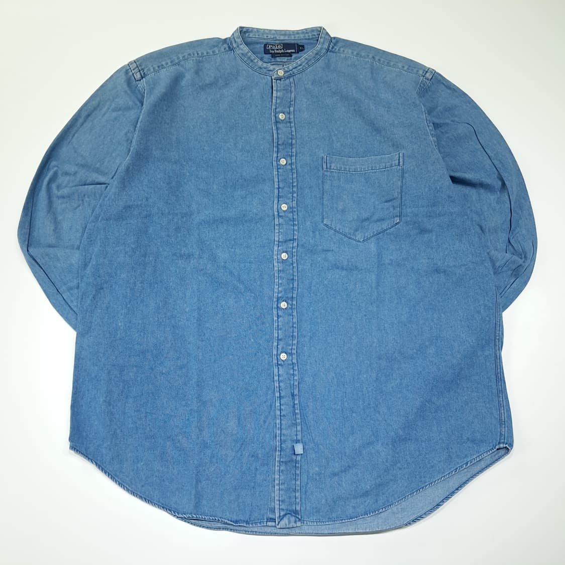 CL890 XL 폴로 90s 싱가포르판 차이나칼라 데님 셔츠 남방 상품이미지1