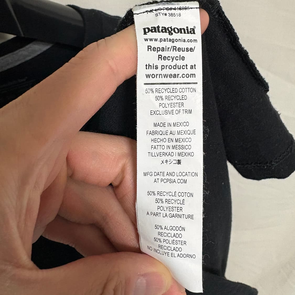 파타고니아 P-6 리스판서빌리 롱슬리브 / 블랙, M 상품이미지9