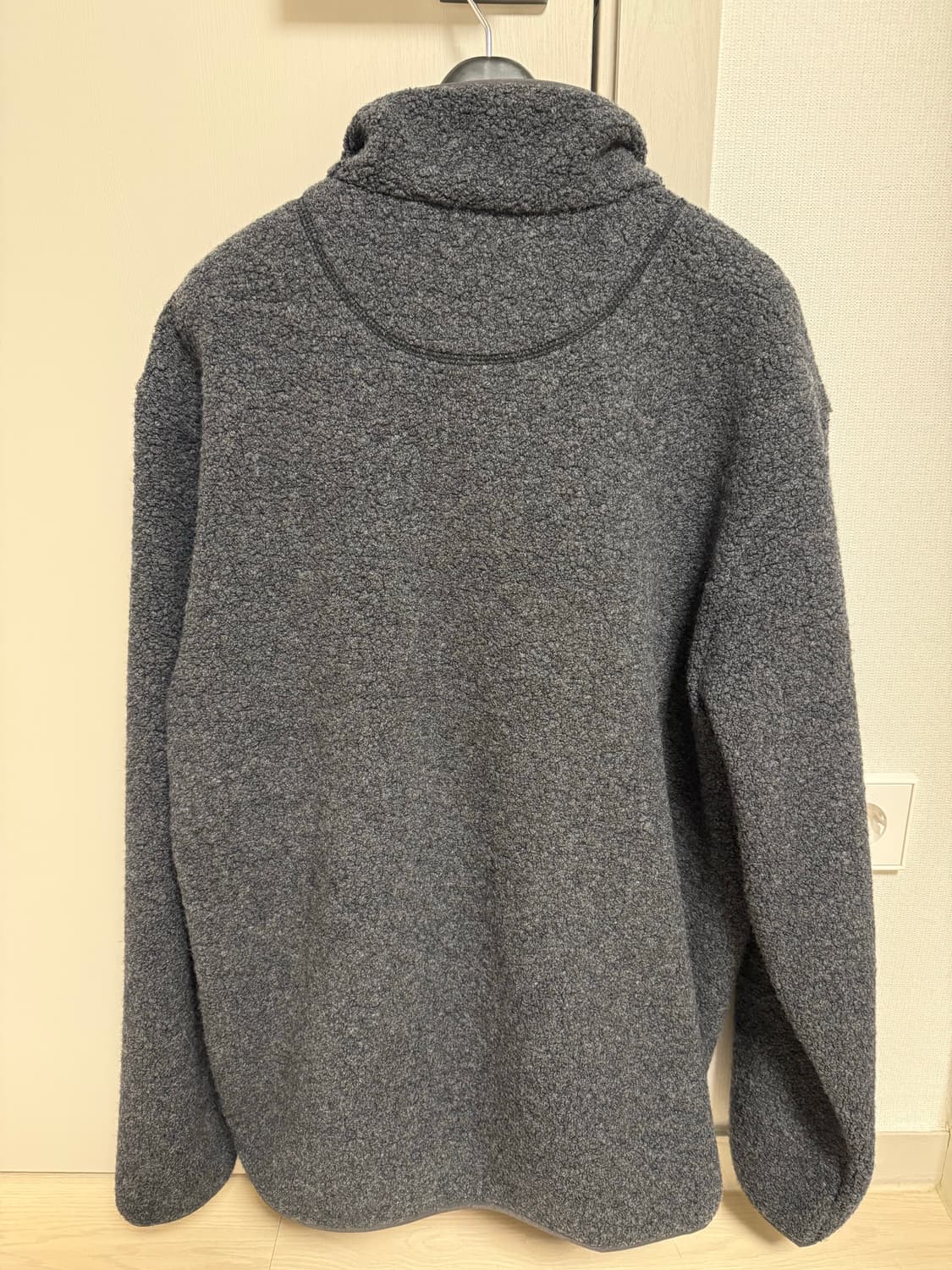 남성 띠어리 플리스 쿼터집업 스웨터 챠콜 M사이즈 상품이미지7