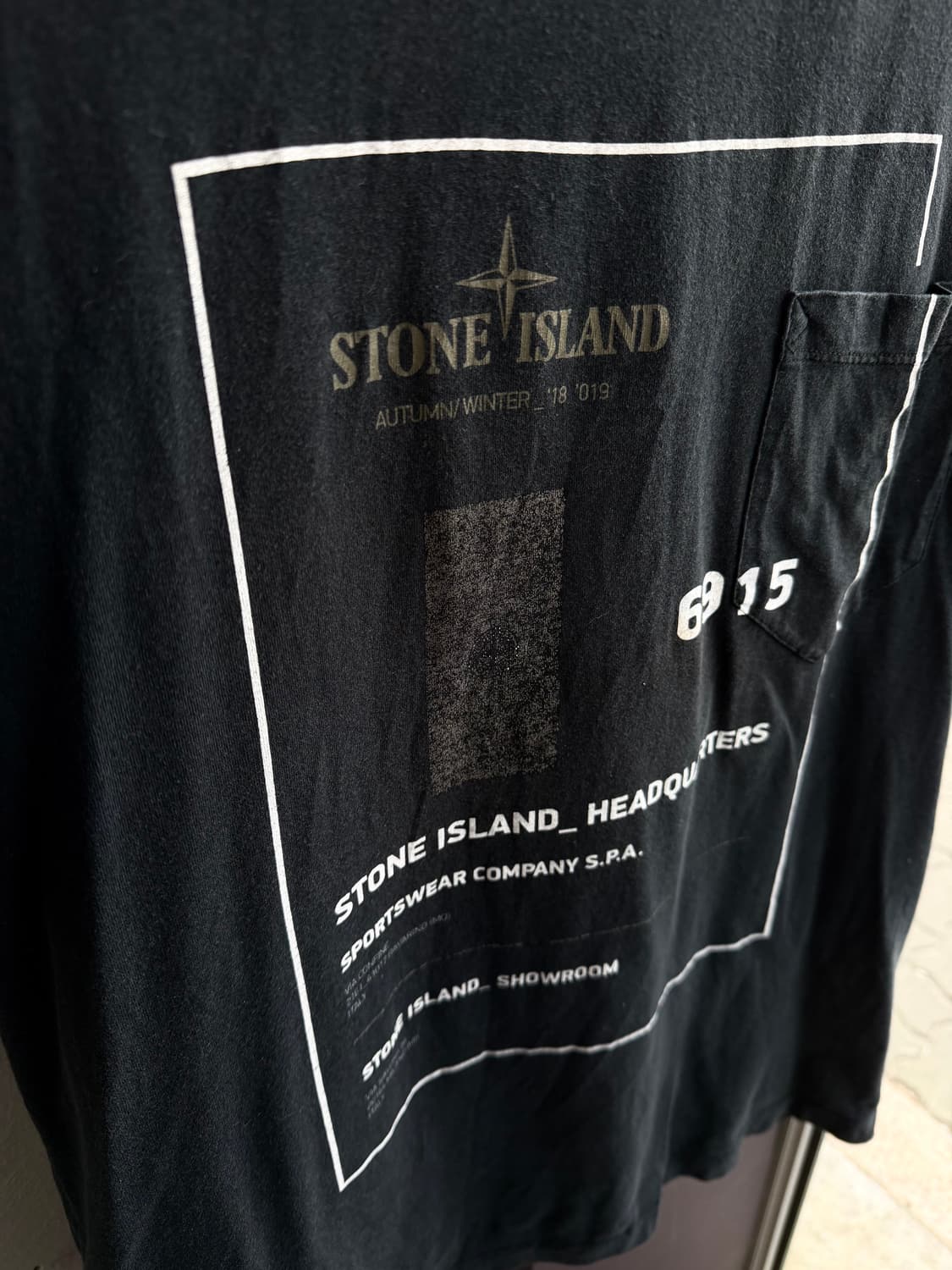 L/ 스톤아일랜드 네츄럴워싱 빈티지 프린팅 반팔 상품이미지5