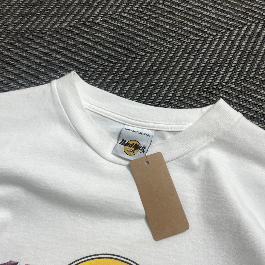 00s 하드락카페 프린팅 화이트 반팔 티셔츠o 4620 상품이미지4