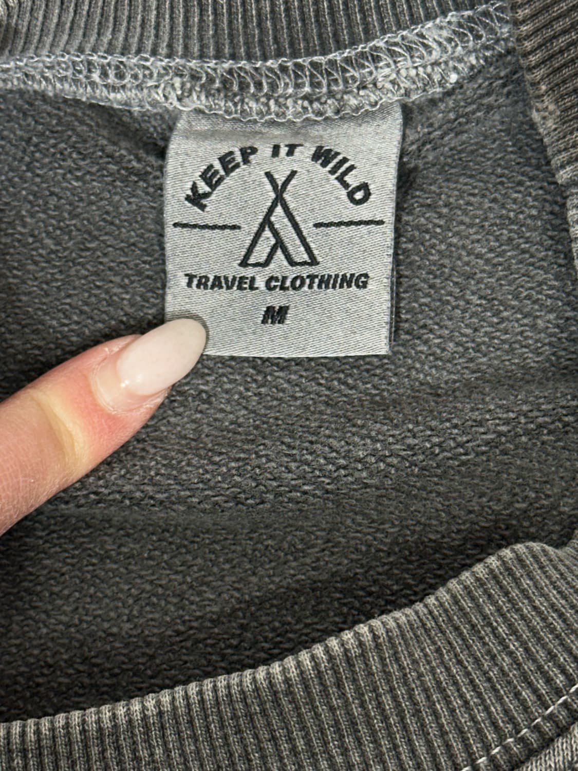 빈티지 차콜 오버핏 맨투맨 M 상품이미지7