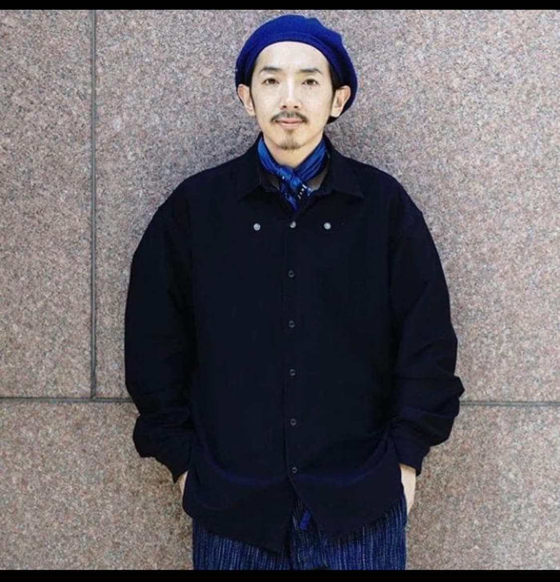 PORTER CLASSIC 스트레치 셔츠 블랙  상품이미지10