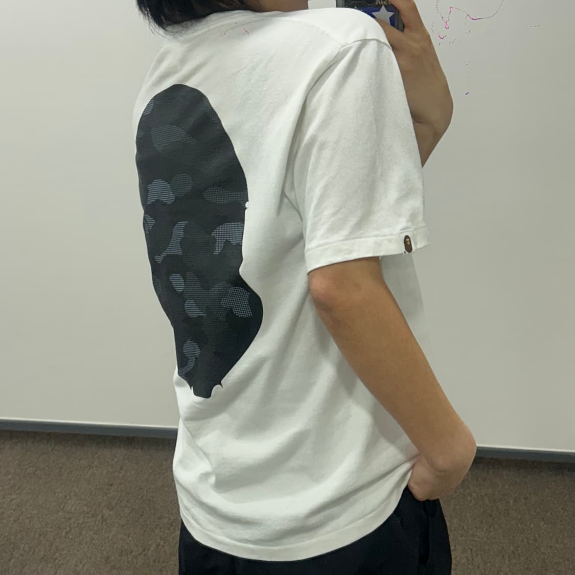 Bape 베이프 빅 에이프 헤드 카모 화이트 반팔  상품이미지2