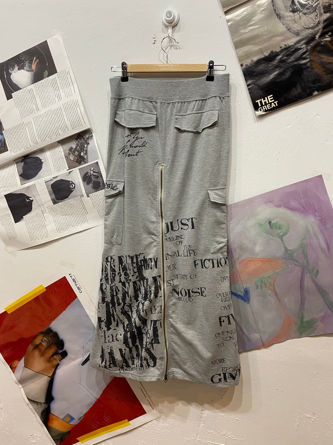 y2k Skull Long Skirt  상품이미지3