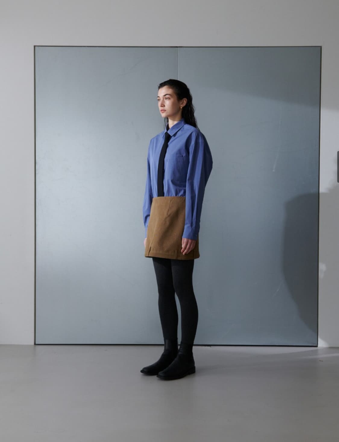 오데스 Ordes 더블 버튼 셔츠 블루 상품이미지8