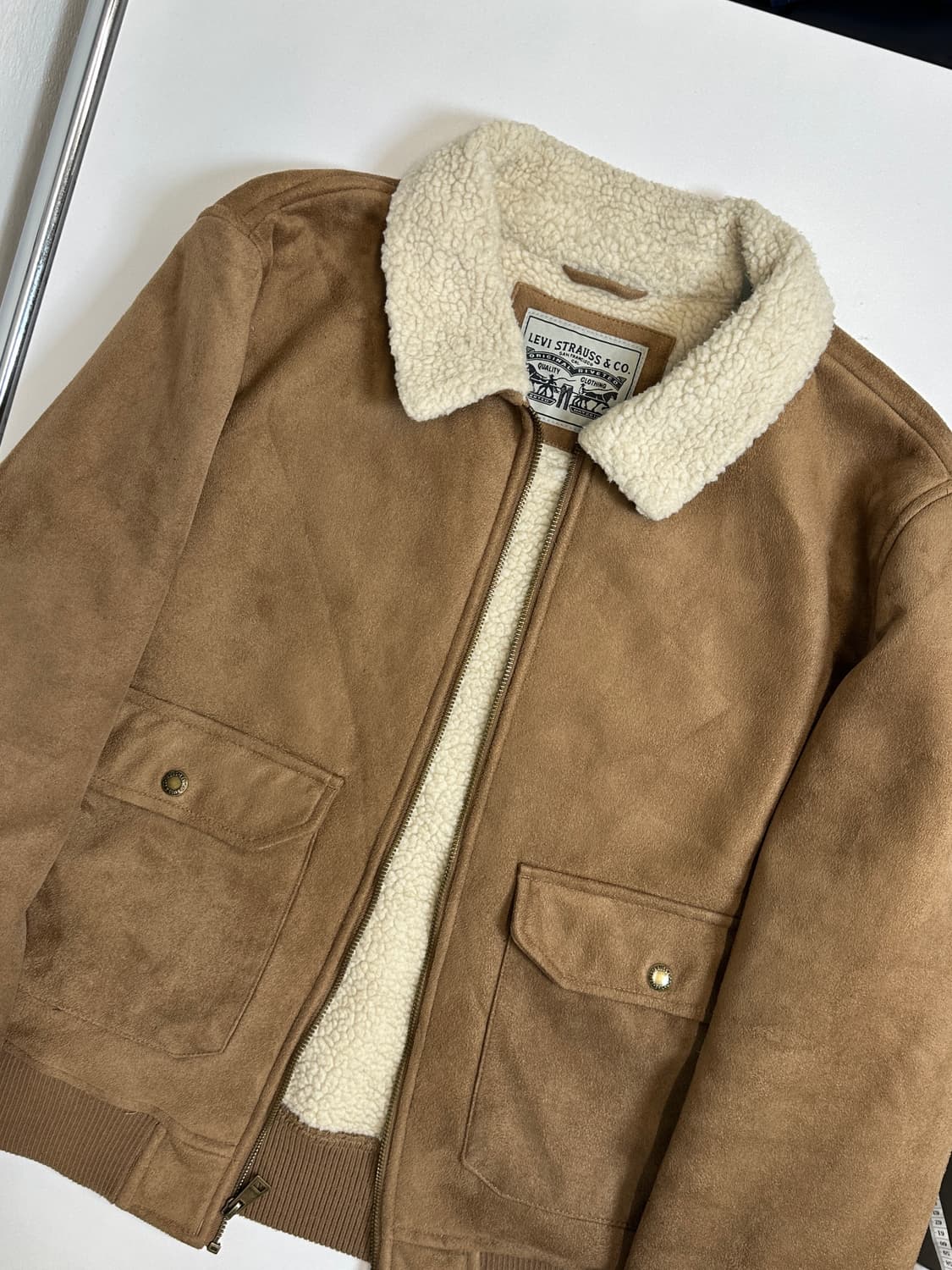 리바이스 스웨이드 쉐르파 블루종 자켓 xl 상품이미지2