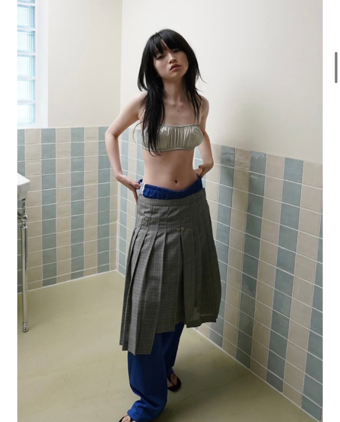 Dared unbalance pleated skirt 데어드 스커트 상품이미지2