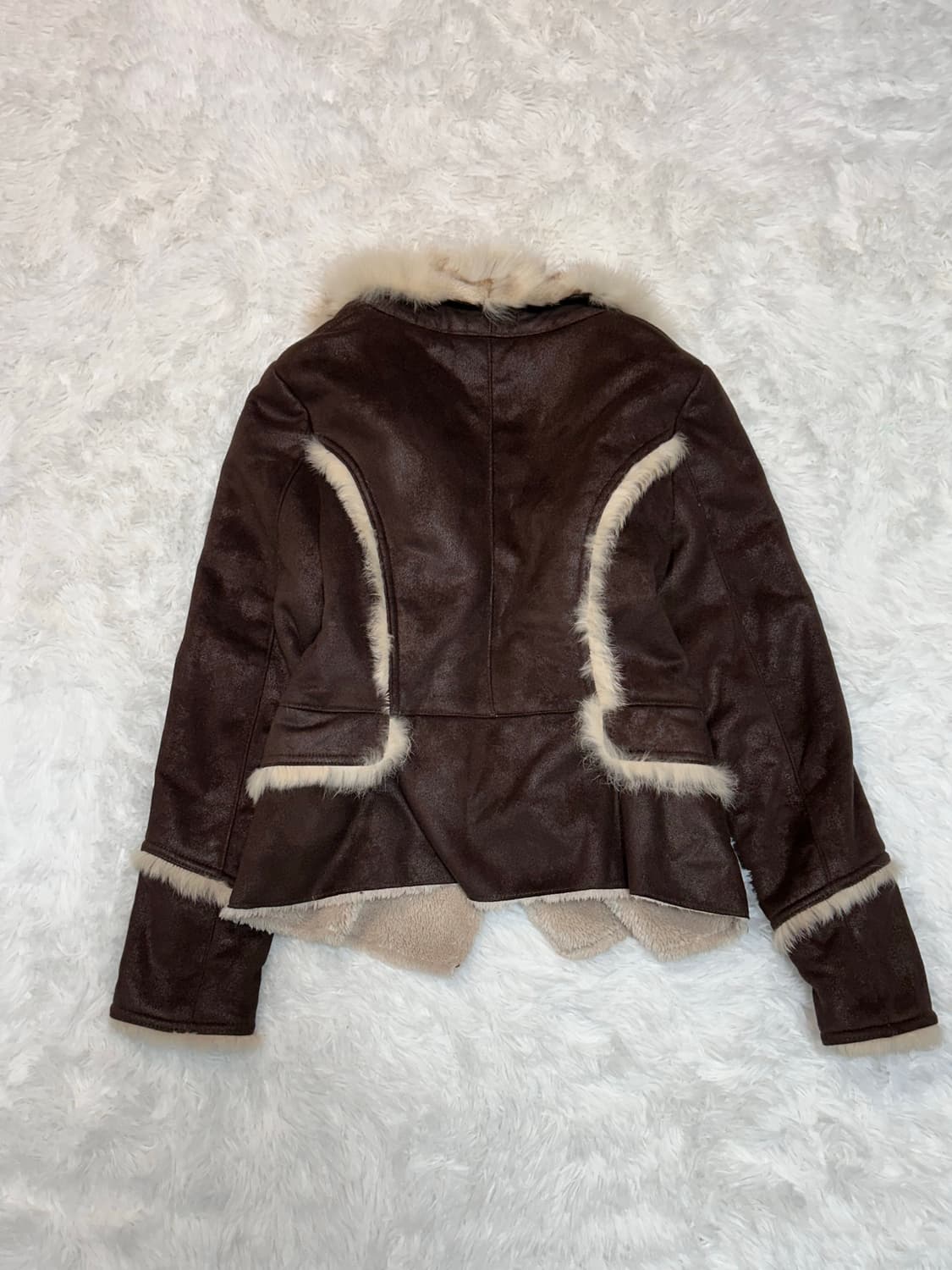 y2k real rabbit fur soft mustang 상품이미지4