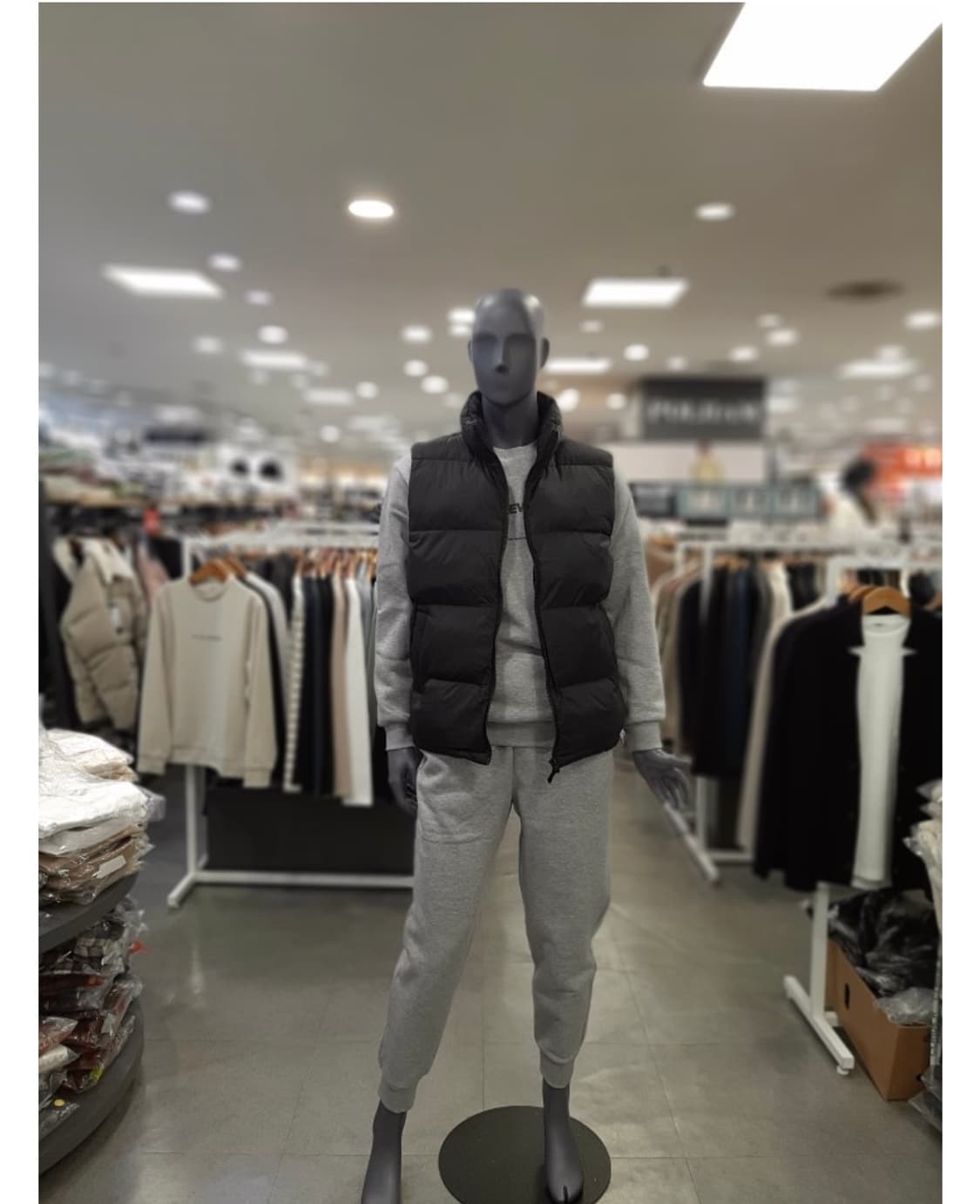 (택있는새옷) 폴햄 남녀공용 블랙,아이보리 조끼패딩 95 상품이미지2