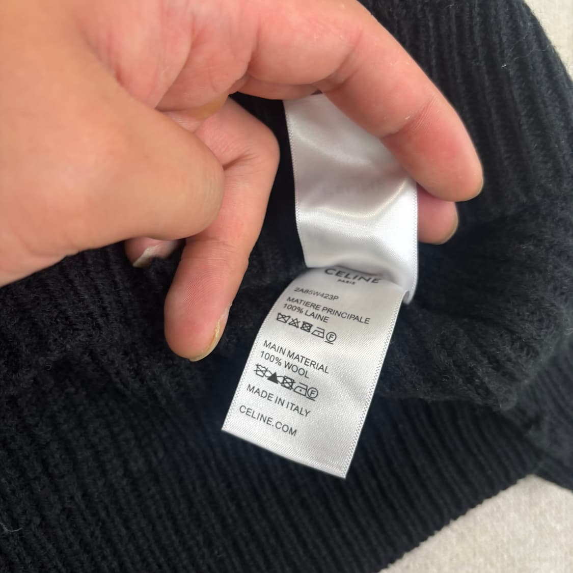 110 셀린느 리브드 빅로고 니트 상품이미지9