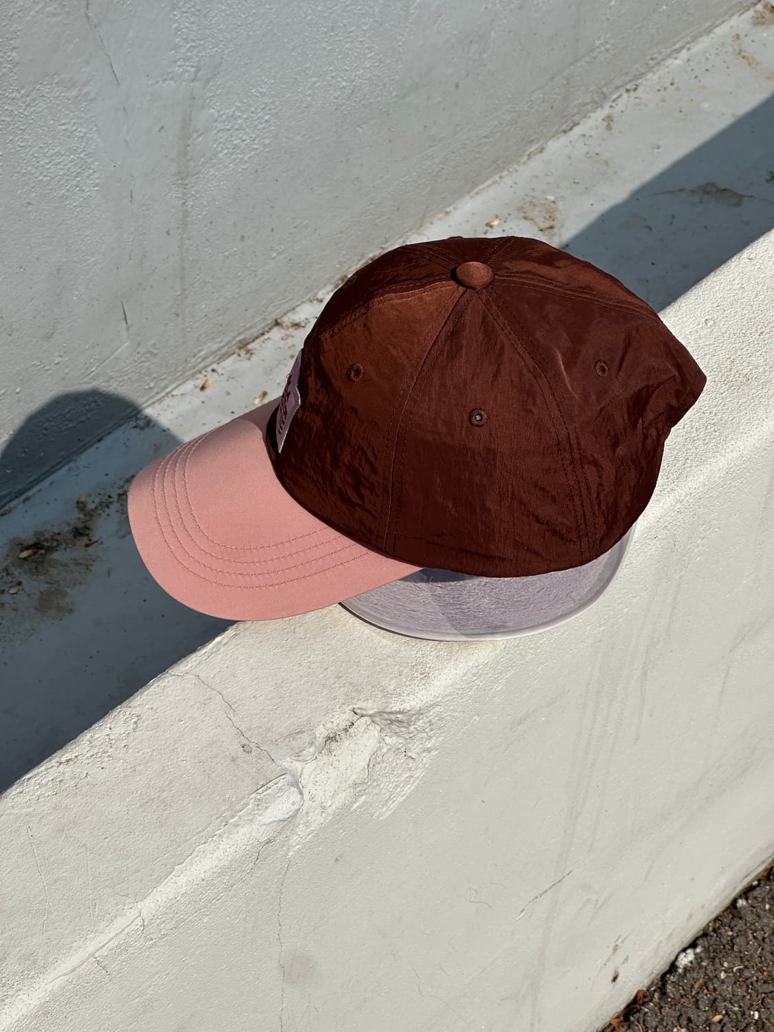 [M-L] 알라바그 웨이브 브라운핑크 투톤 볼캡 모자 상품이미지3