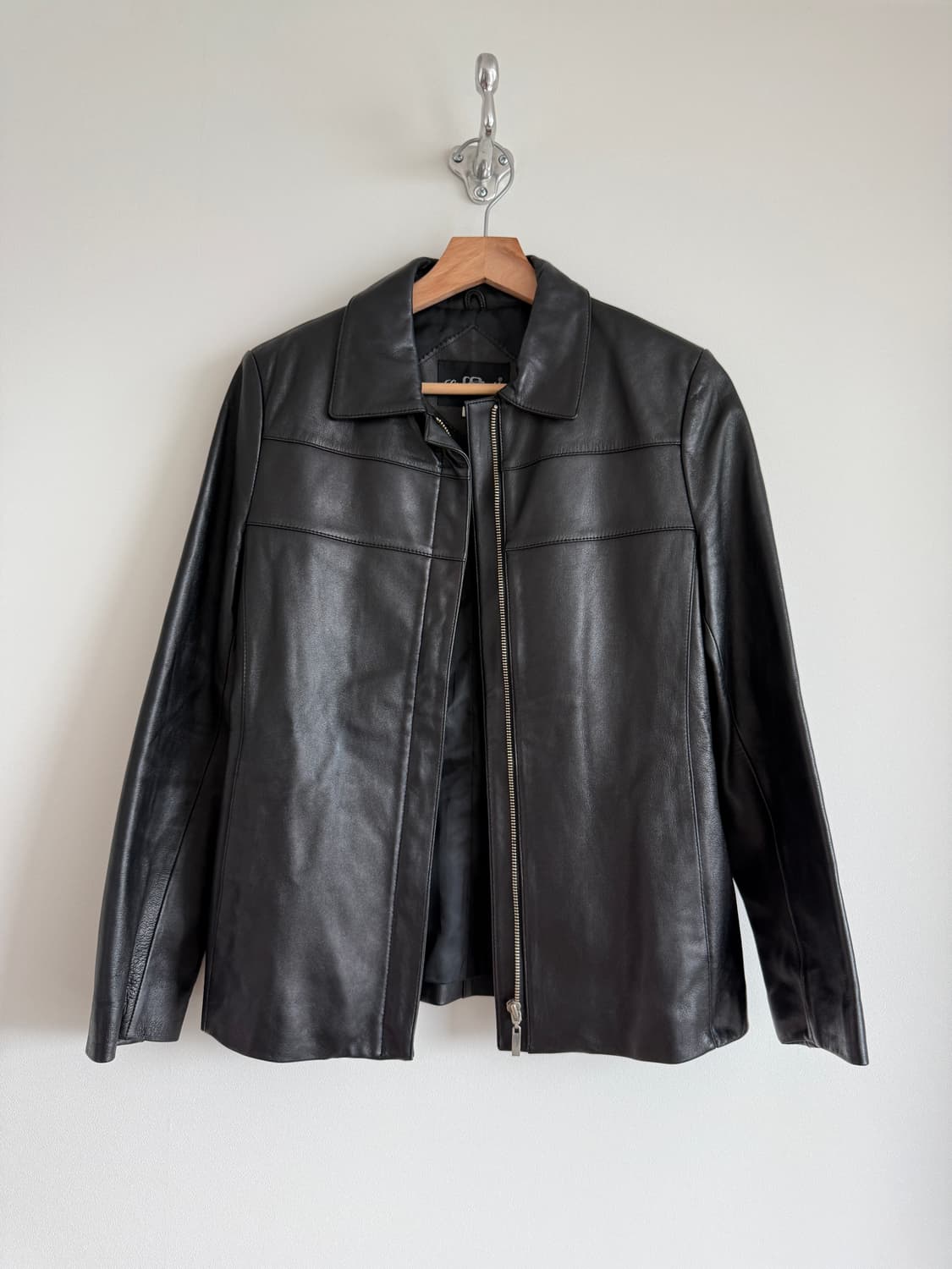 Pre owned 램스킨 레더자켓 상품이미지2