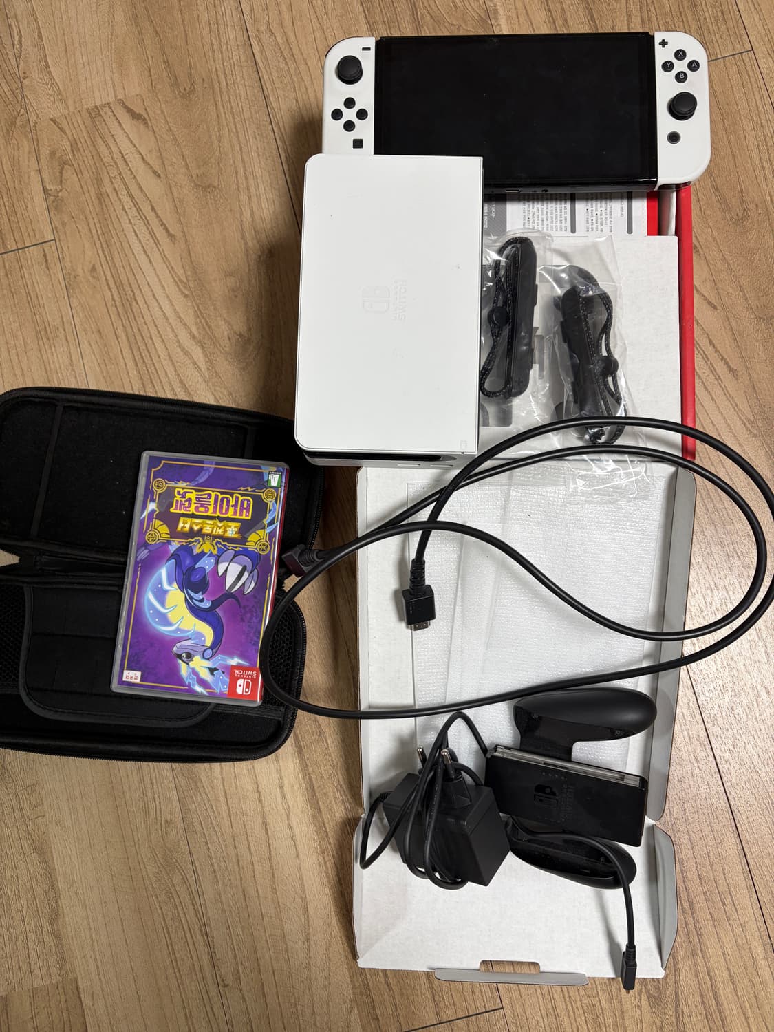 닌텐도스위치 oled + 포켓몬스터 바이올렛 + 케이스 상품이미지1