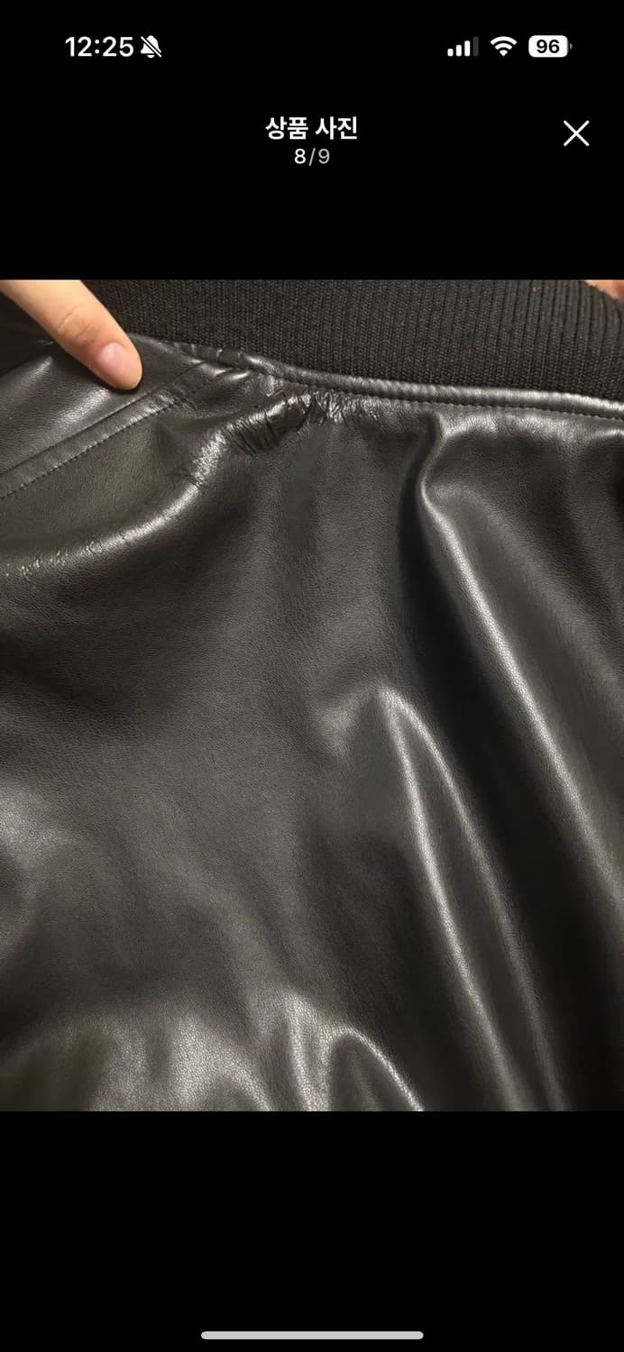 레더 셔링 리버시블 항공점퍼 자켓 상품이미지8