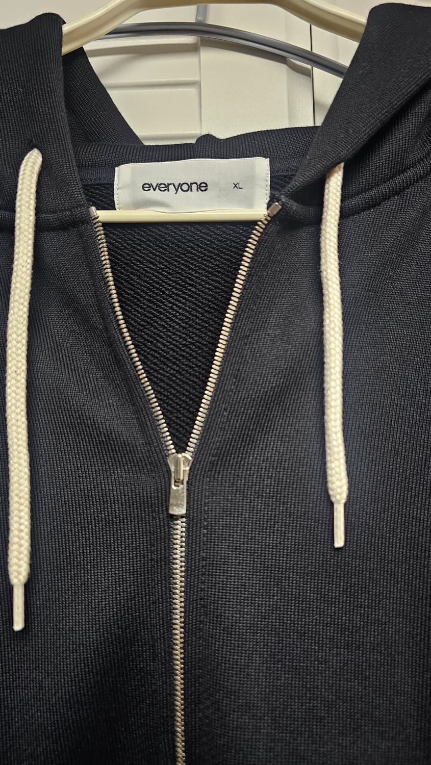 everyone cotton zip up hoodie (BLACK) xl 상품이미지3