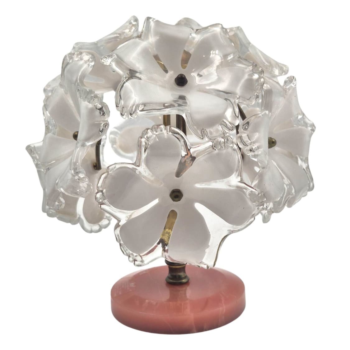 키시마 레트로 핑크 마블 부케 꽃잎 램프 상품이미지2