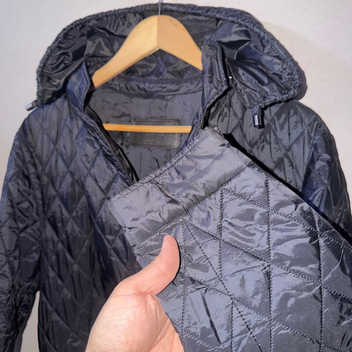 페라가모 남성 경량 퀄팅 후드 자켓 52 (100-슬림 105정도) 상품이미지4