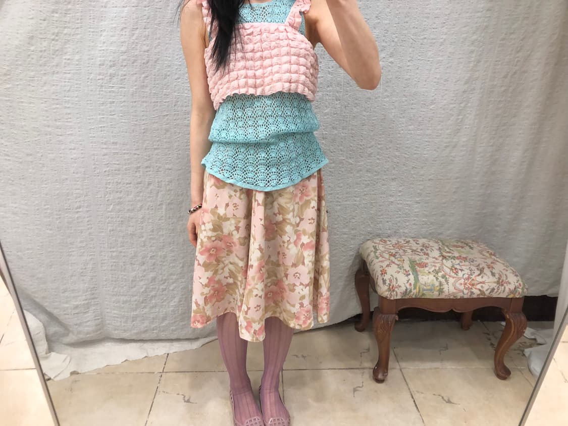 Lovely floral midi skirt 상품이미지4