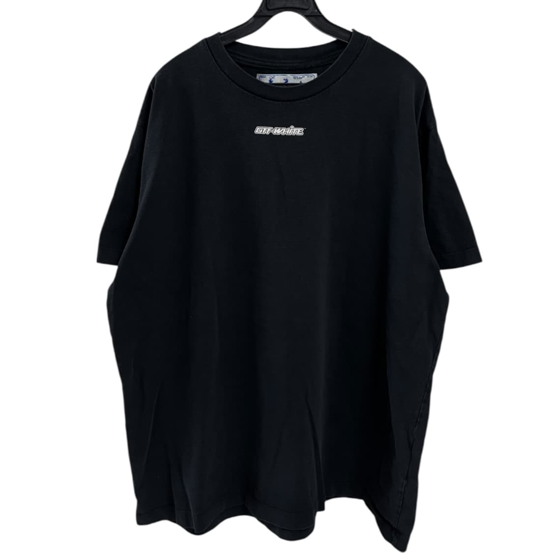 큐알)오프화이트 마커 펜 애로우 오버핏 티셔츠 상품이미지2