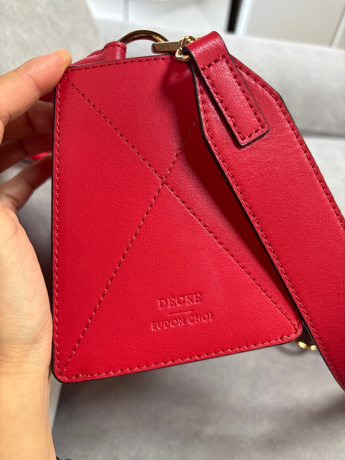 덱케 아코디온 미니 크로스백 레드 상품이미지9