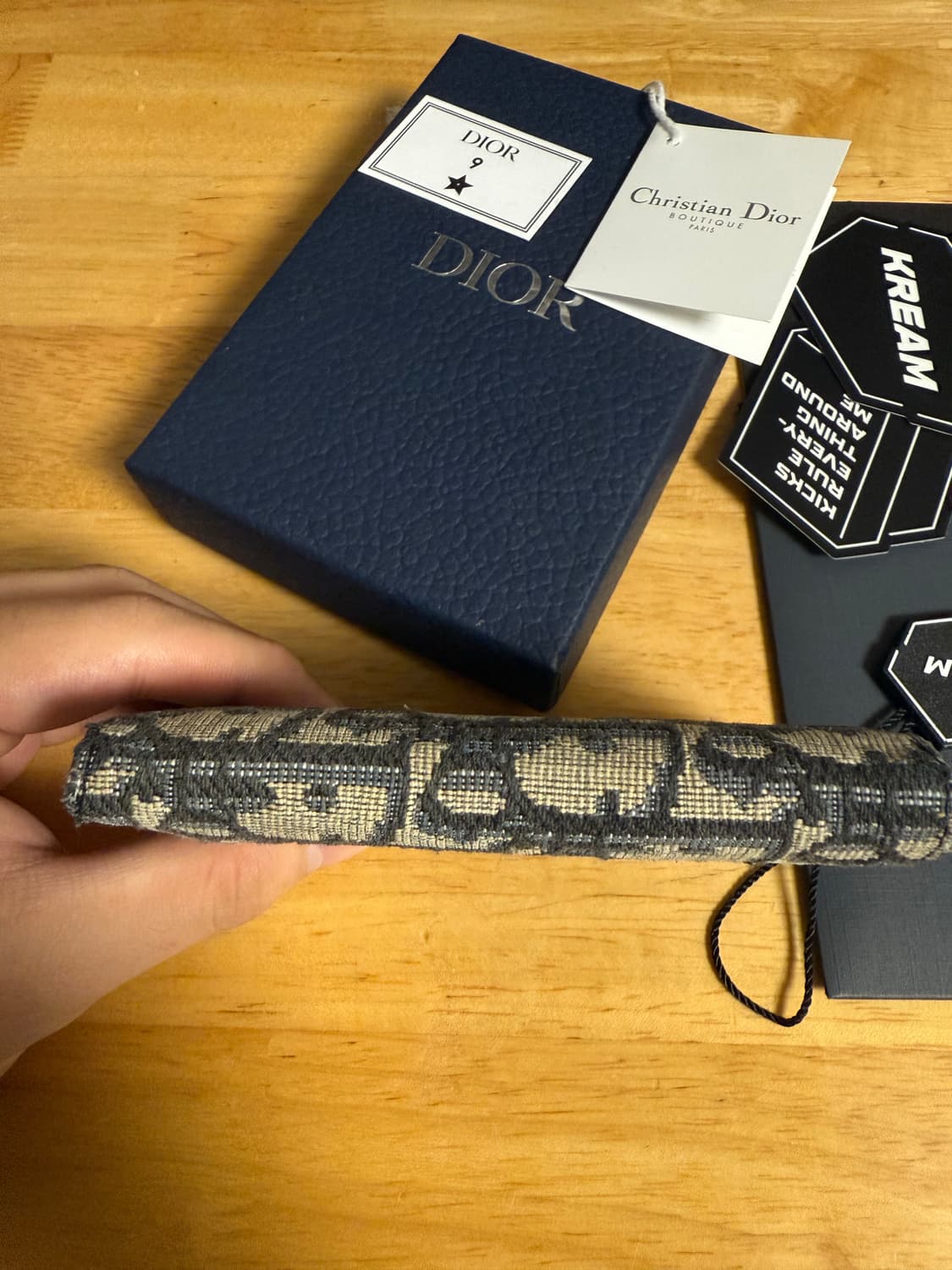 디올 오블리크 오거나이저 자카드 지갑  상품이미지5