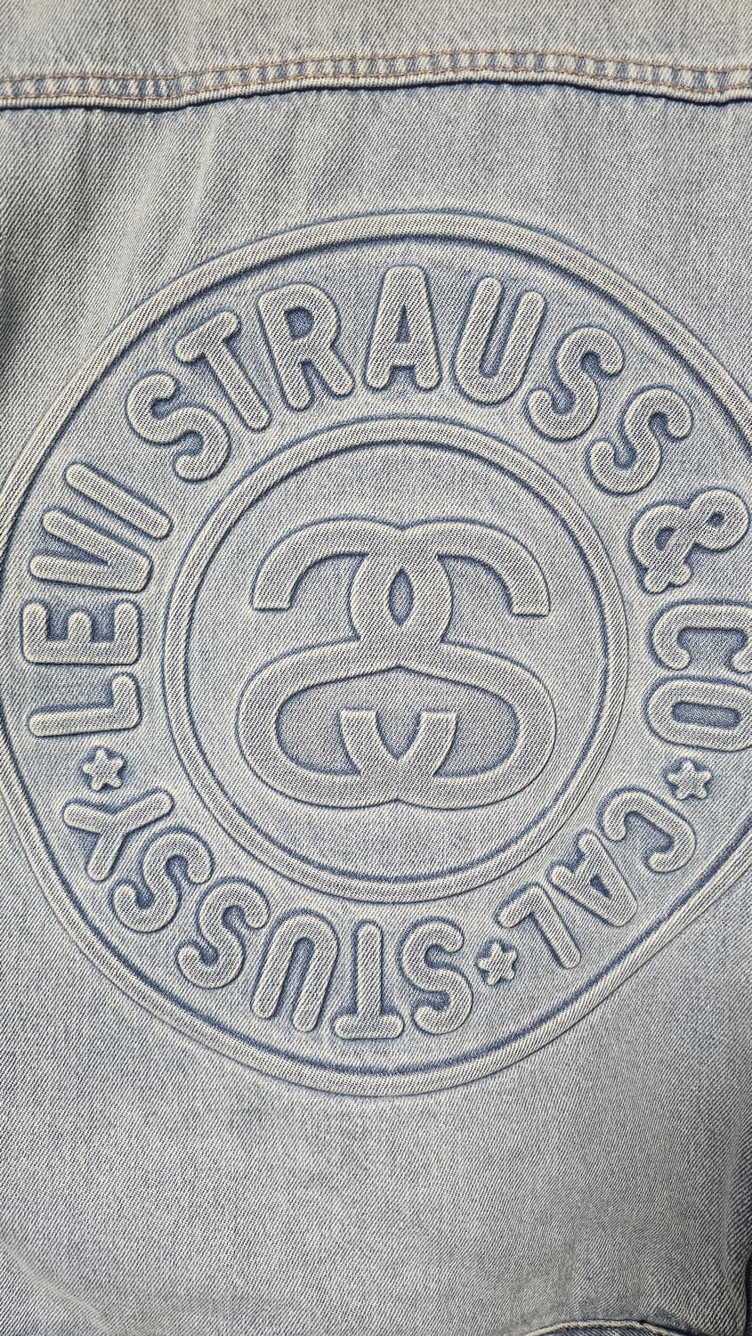 (단품) 스투시 X 리바이스 엠보스트 트러커 자켓 XL 상품이미지6