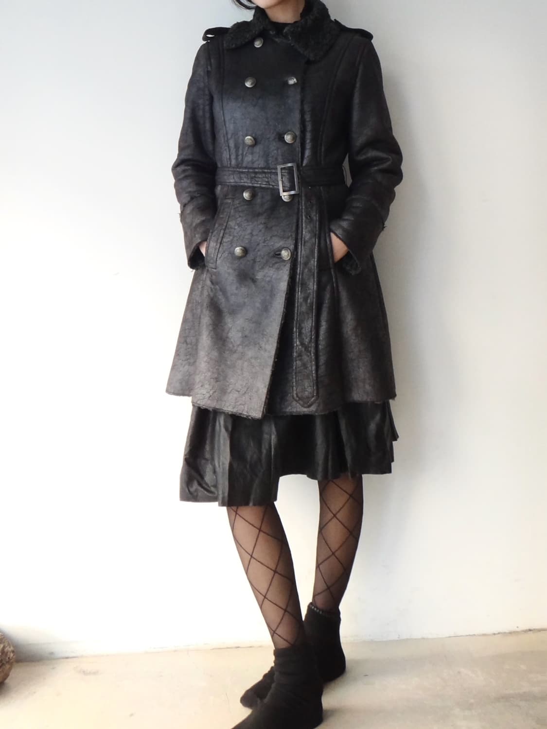 Double breastesd fur muston jacket  상품이미지8