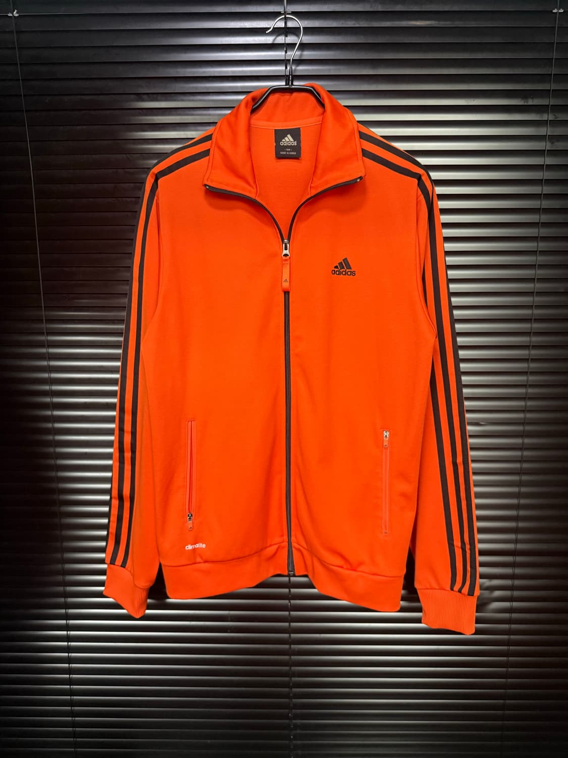 아디다스 오렌지 주황색 져지 저지 트랙탑 집업 올드스쿨 XL 105 배색 상품이미지1