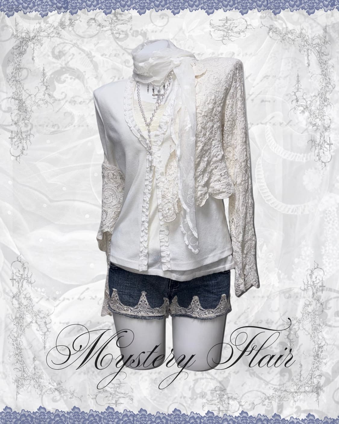 데일리 앤젤페어리 코디세트 6pcs 레이스 머플러 상품이미지6