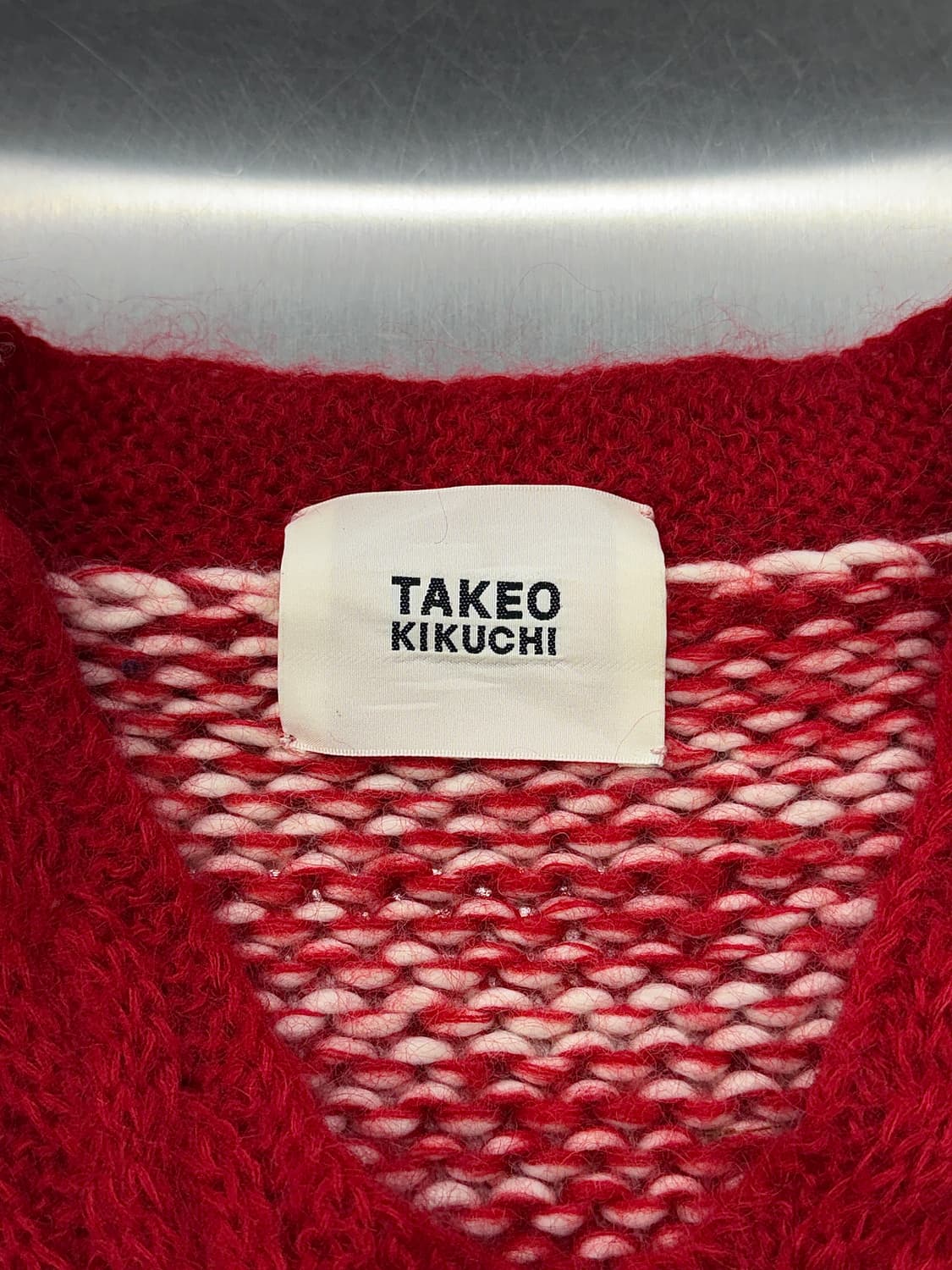타케오 키쿠치 믹스드 콘트라스 골지 니트 스웨터 상품이미지7