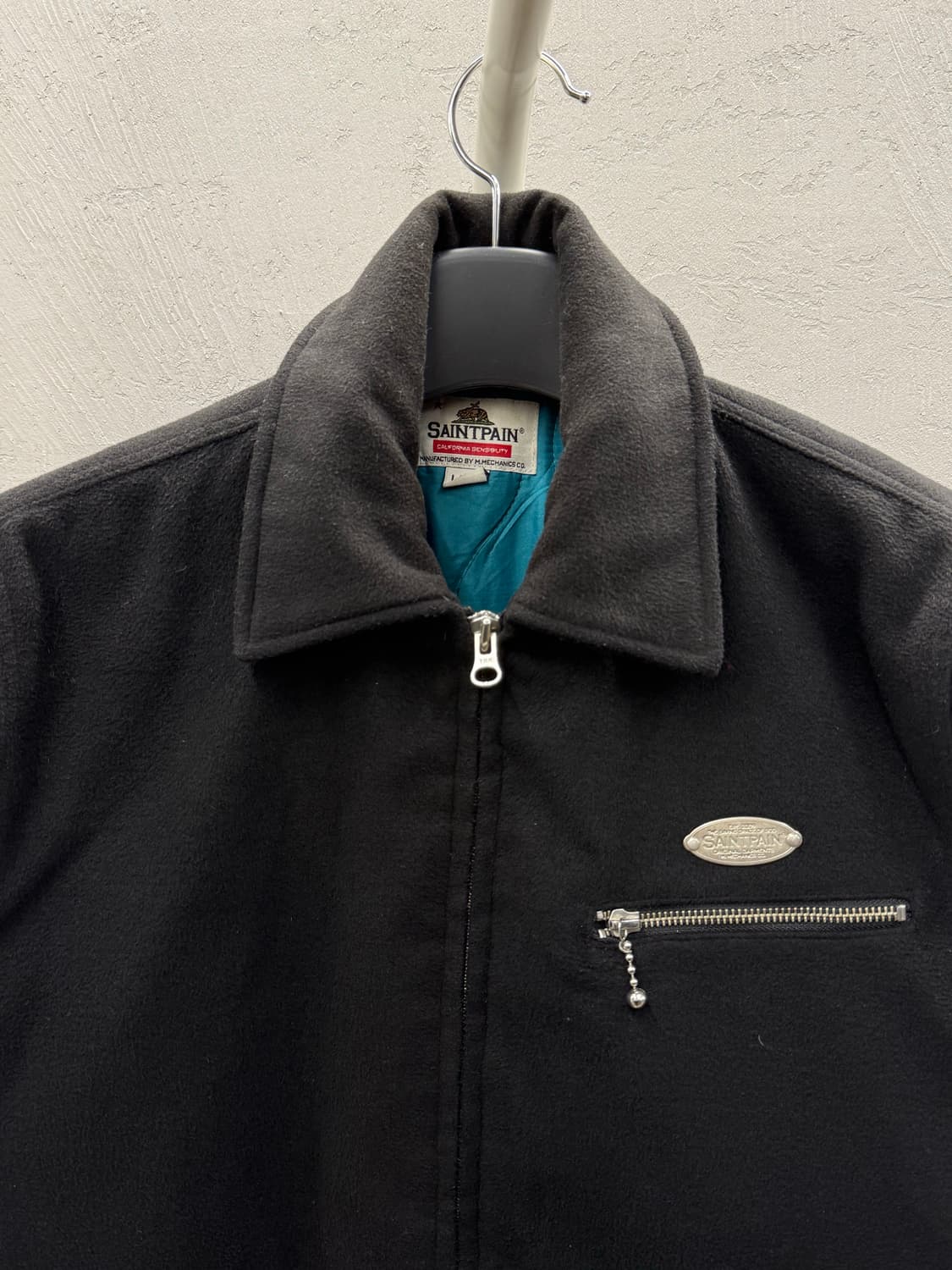 Saintpain 세인트페인 모직 울 누빔 점퍼 웨스트 집업 L 상품이미지3