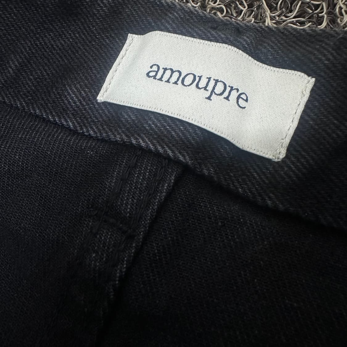amoupre 아모프레 흑청 데님 청바지 블랙 33인치 상품이미지4