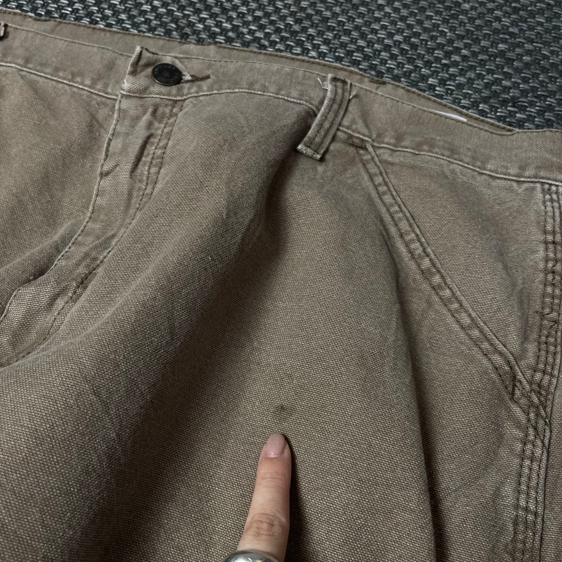 (38) 러스틀러 연브라운 백카고 데님 팬츠 상품이미지3